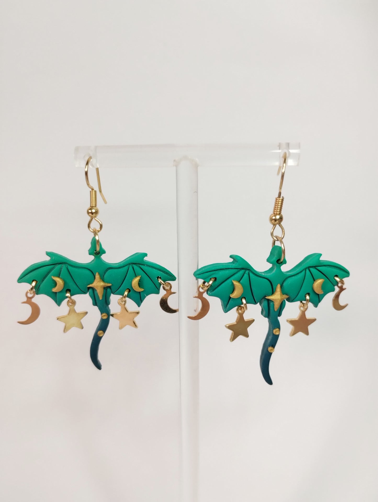 Pendientes Dragón Turquesa